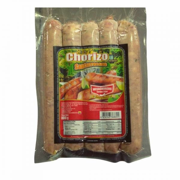 Chorizo Santarrosano En Bogotá Carnes Oasis Sin Conservantes